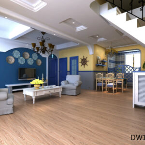 Sàn nhựa giả gỗ 2mm Deluxe Tile DW1077